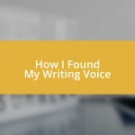 How I Found My Writing Voice